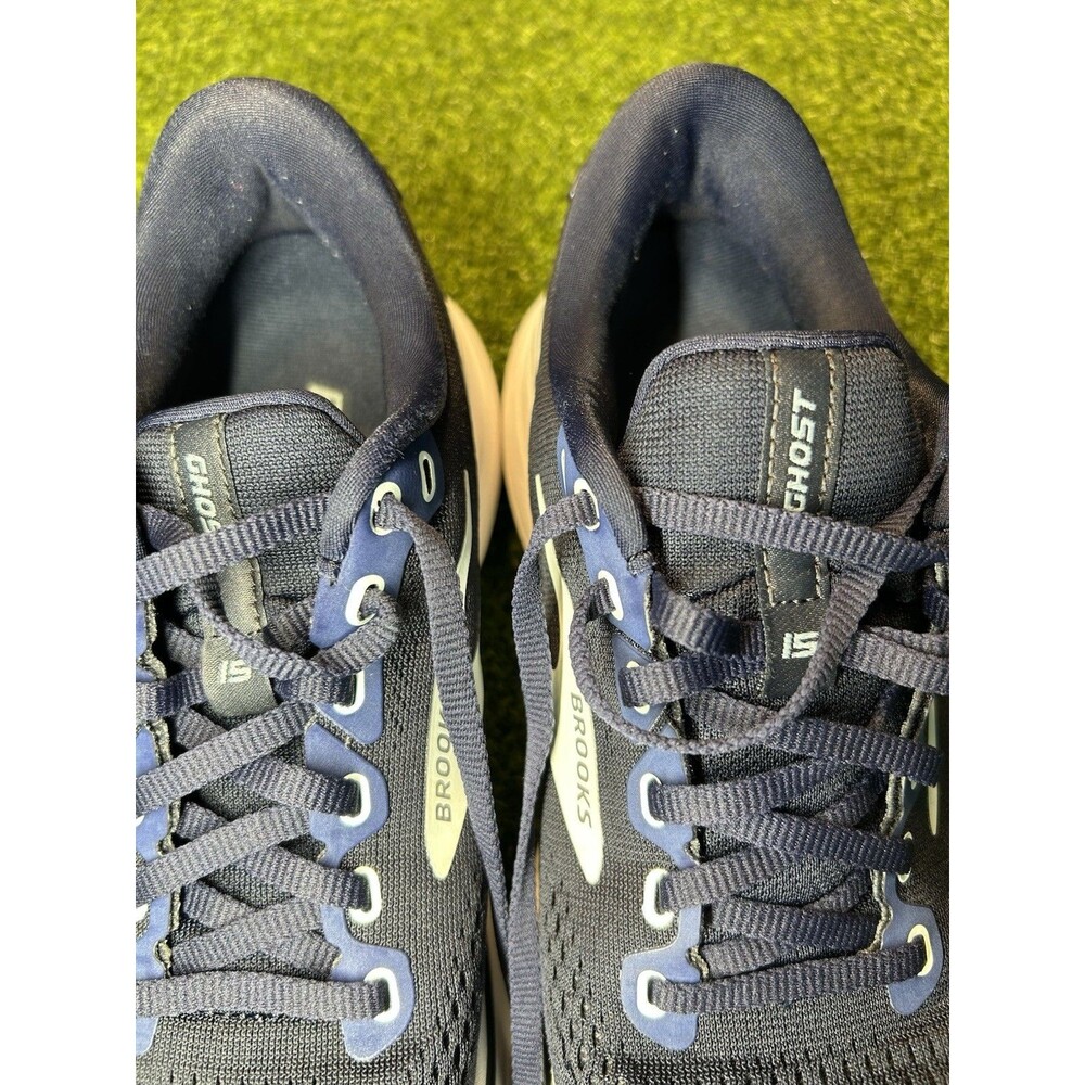 Brooks Ghost 15 Women’s Navy Blue Aluminum Running Shoes 1203801B450 Size 8.5 B - Picture 5 of 10